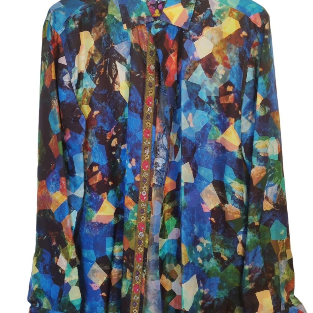 Robert Graham Royal Caribbean dress shirt M